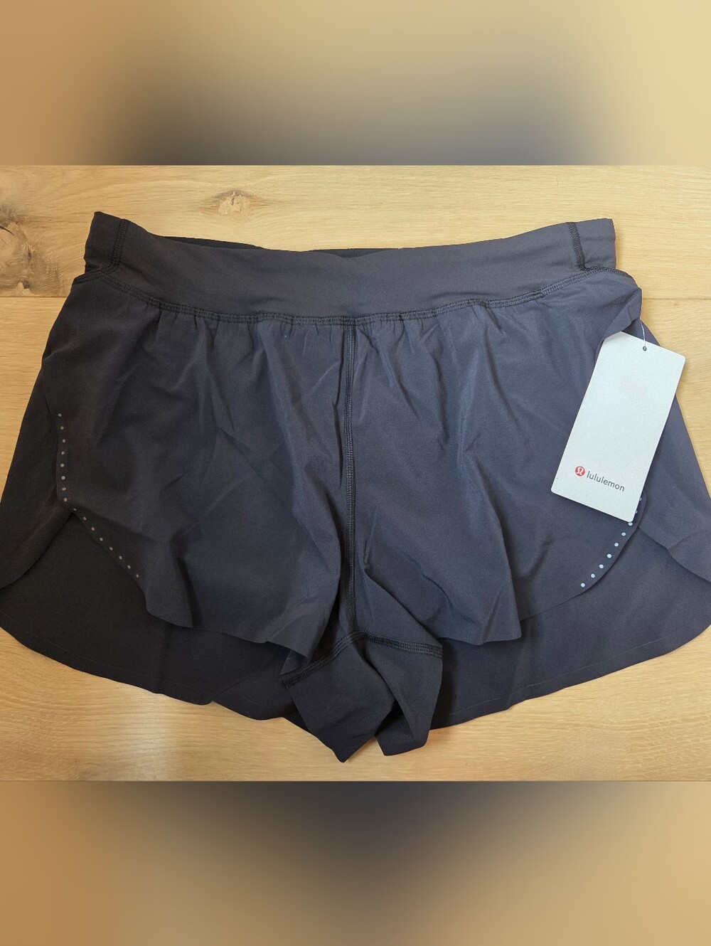 Lululemon Fast and Free High-Rise Classic-Fit Split Short 3" Size L Black